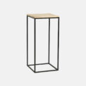 BASE METAL/MADERA CUBO